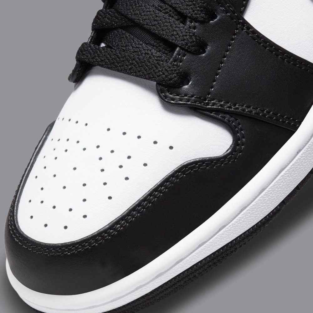 Air Jordan 1 Low GS Black Particle Grey White 553560-040 Shadow 7Y / Womens 8.5 - Picture 2 of 9